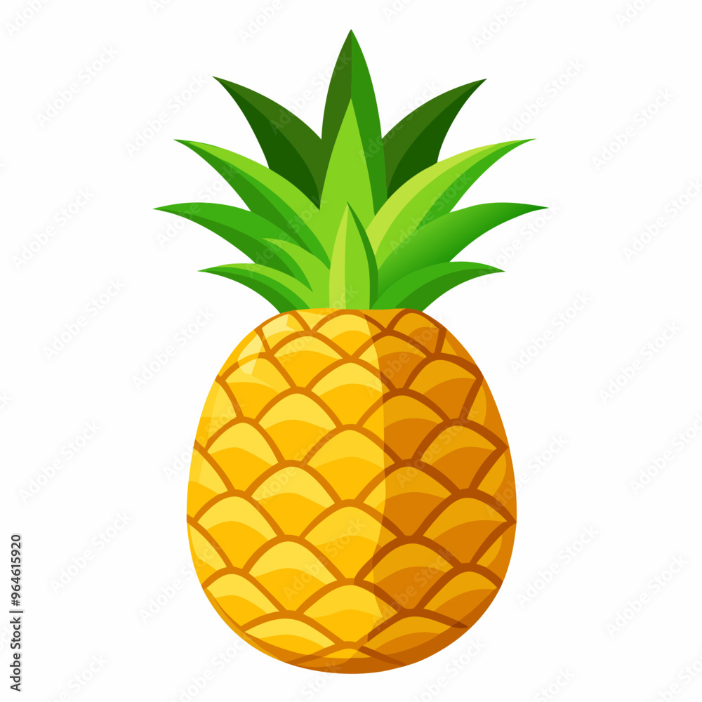 pineapple isolated on white background