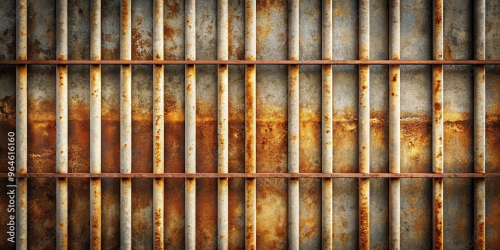 Rusty metal prison bars background for design projects Rusty metal prison bars background for design projects