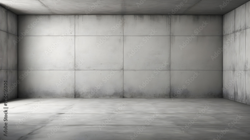 3d rendering of an empty room with concrete walls and floor. 3d rendering of an empty room with concrete walls and floor.