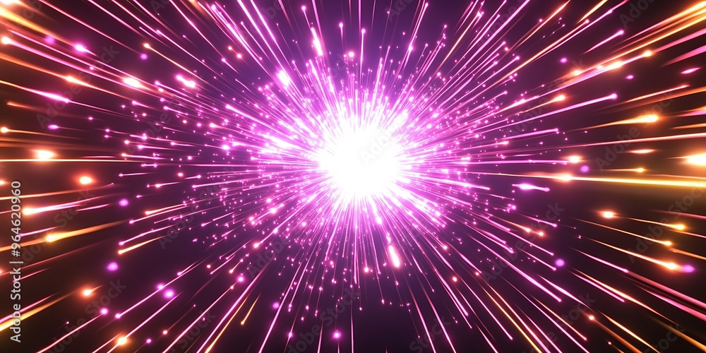 Abstract colorful light speed background with a blur effect and bright rays of the sun in the center Abstract colorful light speed background with a blur effect and bright rays of the sun in the center