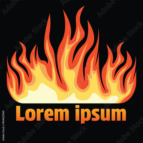 fire flame vector illustration element