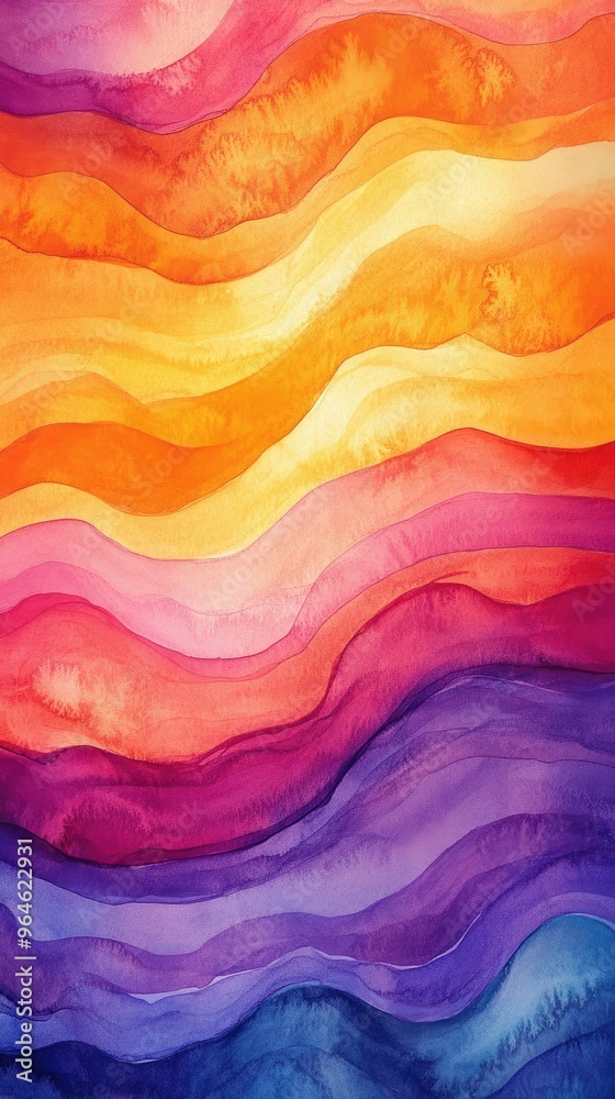 A vibrant abstract wave pattern featuring warm and cool colors, perfect for backgrounds and artistic projects. A vibrant abstract wave pattern featuring warm and cool colors, perfect for backgrounds and artistic projects.