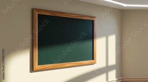 greenboard ,blackboard mockup with chalk