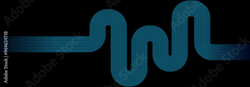 Linear Line art background design concept. 