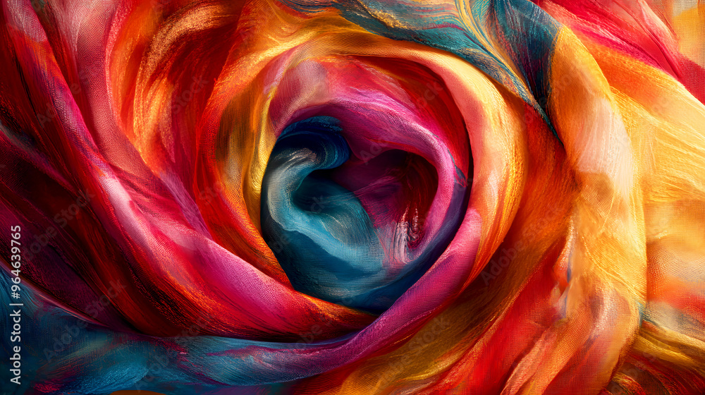 abstract fabric texture with swirling, painterly strokes in vibrant colors, creating an artistic and expressive surface abstract fabric texture with swirling, painterly strokes in vibrant colors, creating an artistic and expressive surface