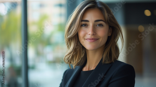 Confident Young Executive In Bright Office Ready For Challenges
