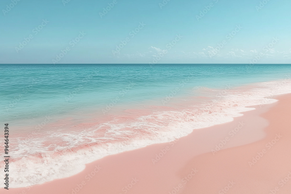 Fototapeta premium Top view of a beautiful summer beach.