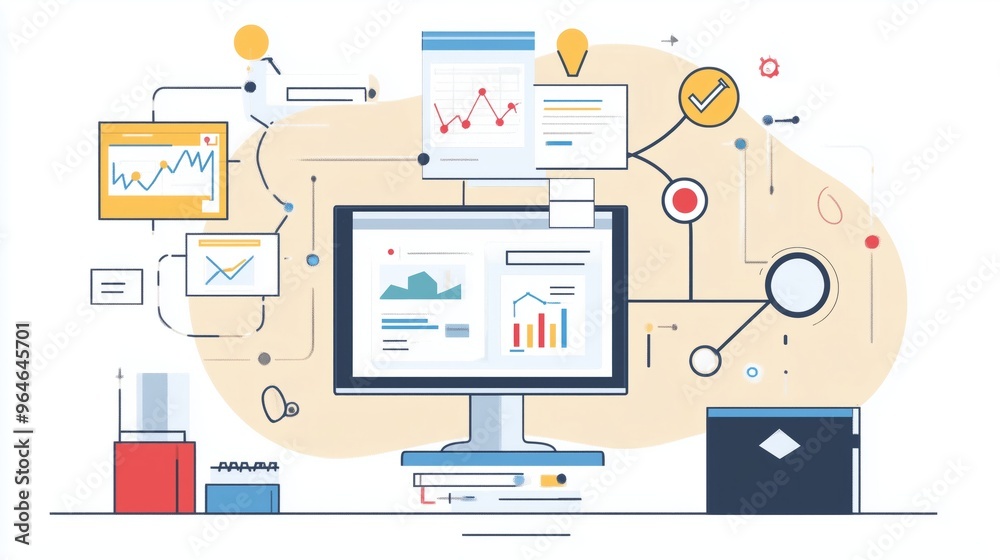 business process workflow illustrating management approval and and project approve concept. business process workflow illustrating management approval and and project approve concept.