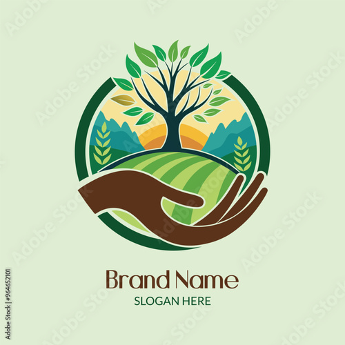 Unique Natural Herbal Logos for Health and Wellness Brands