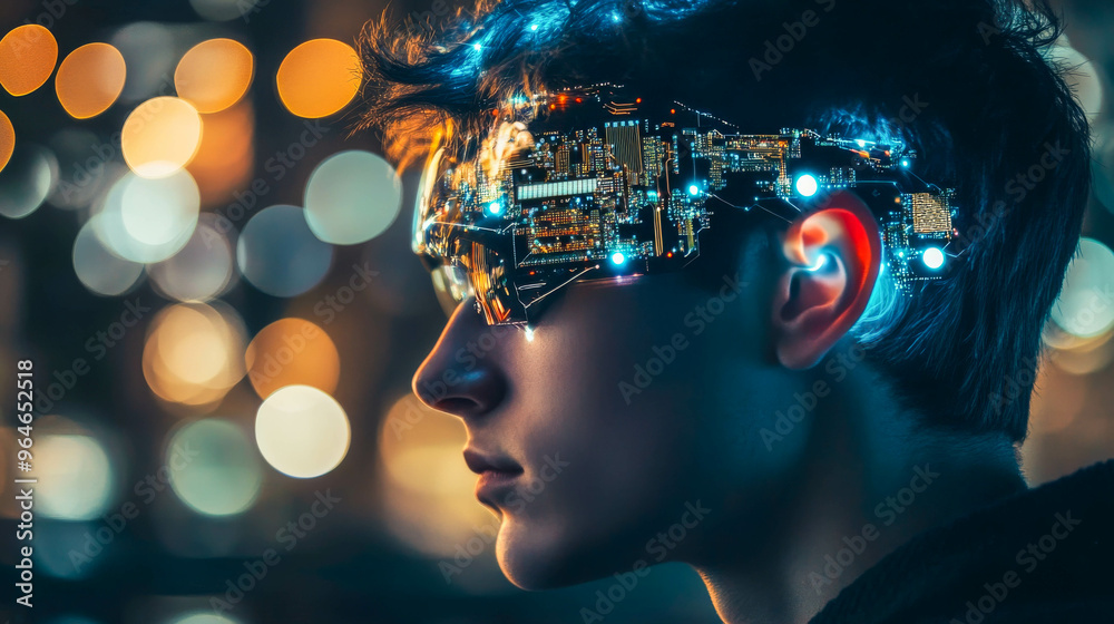 implanted electronic chip in a person's head, improvement of human intelligence, cyber style implanted electronic chip in a person's head, improvement of human intelligence, cyber style