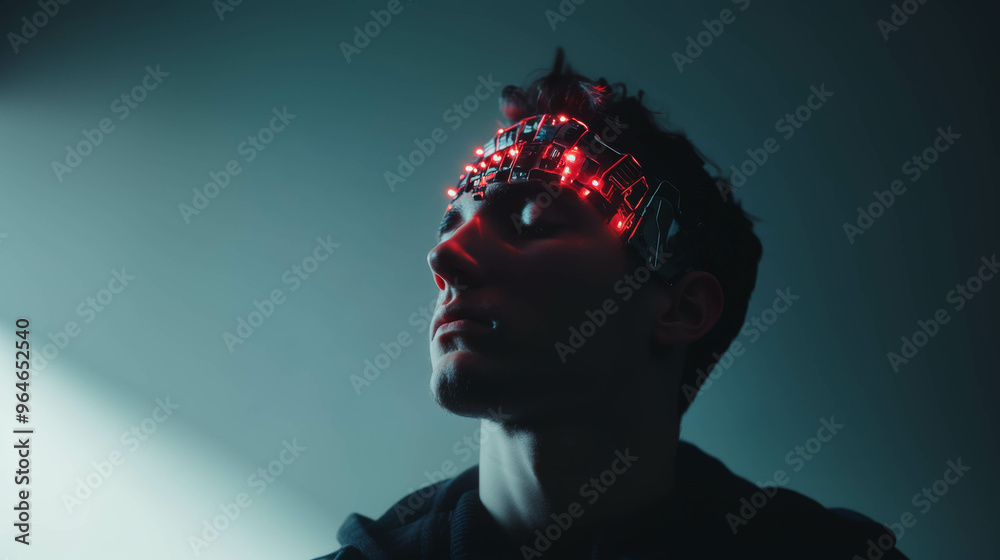 implanted electronic chip in a person's head, improving human intelligence