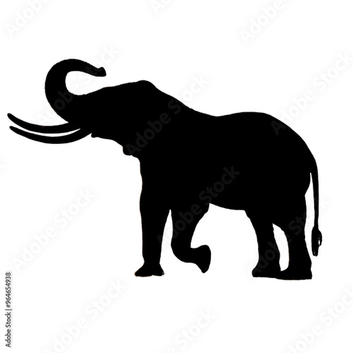 Elephant Drawing | Elephant Silhouette | Elephant Illustration