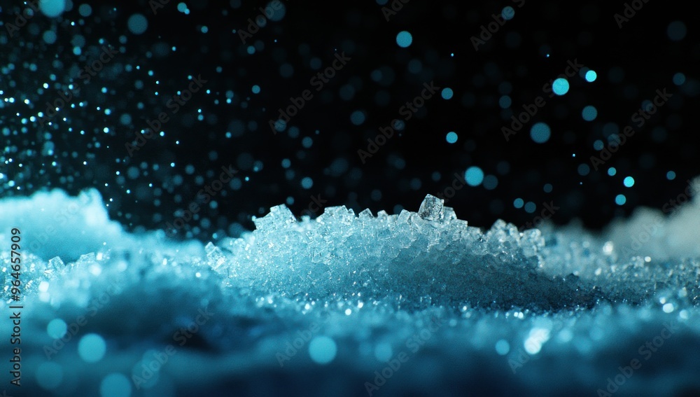 Ice Crystals and Bokeh Lights Ice Crystals and Bokeh Lights