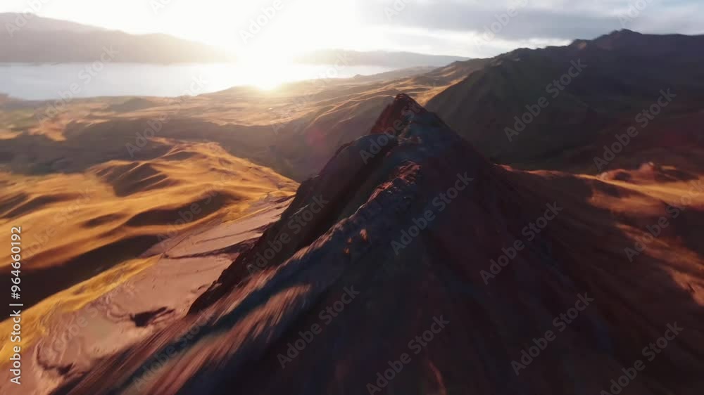 FPV drone shot of nature in Peru