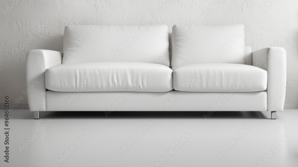 Obraz premium white sofa on a white background