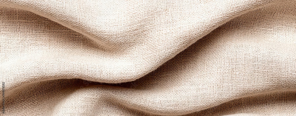 A close-up view of textured beige linen fabric, showcasing its soft, natural fibers and elegant drape. A close-up view of textured beige linen fabric, showcasing its soft, natural fibers and elegant drape.