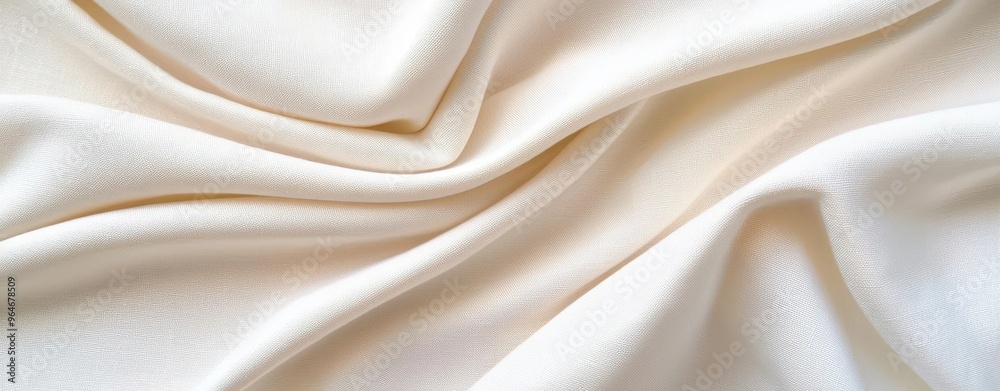 Obraz premium Soft, luxurious fabric with elegant drapes, ideal for fashion, upholstery, and artistic presentations.