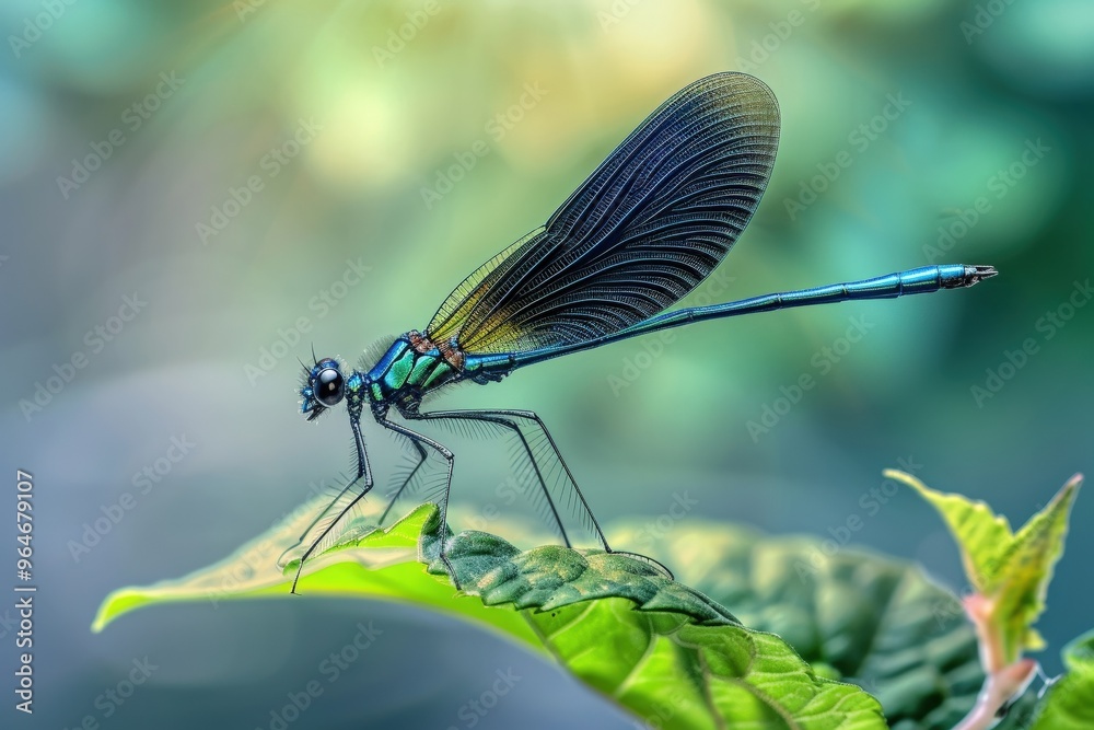 dragonfly sits in the garden, ai-generatet. Beautiful simple AI generated image dragonfly sits in the garden, ai-generatet. Beautiful simple AI generated image
