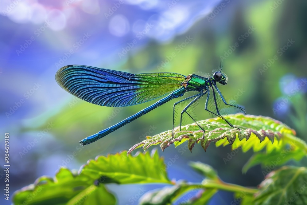 close-up dragonfly. Beautiful simple AI generated image close-up dragonfly. Beautiful simple AI generated image