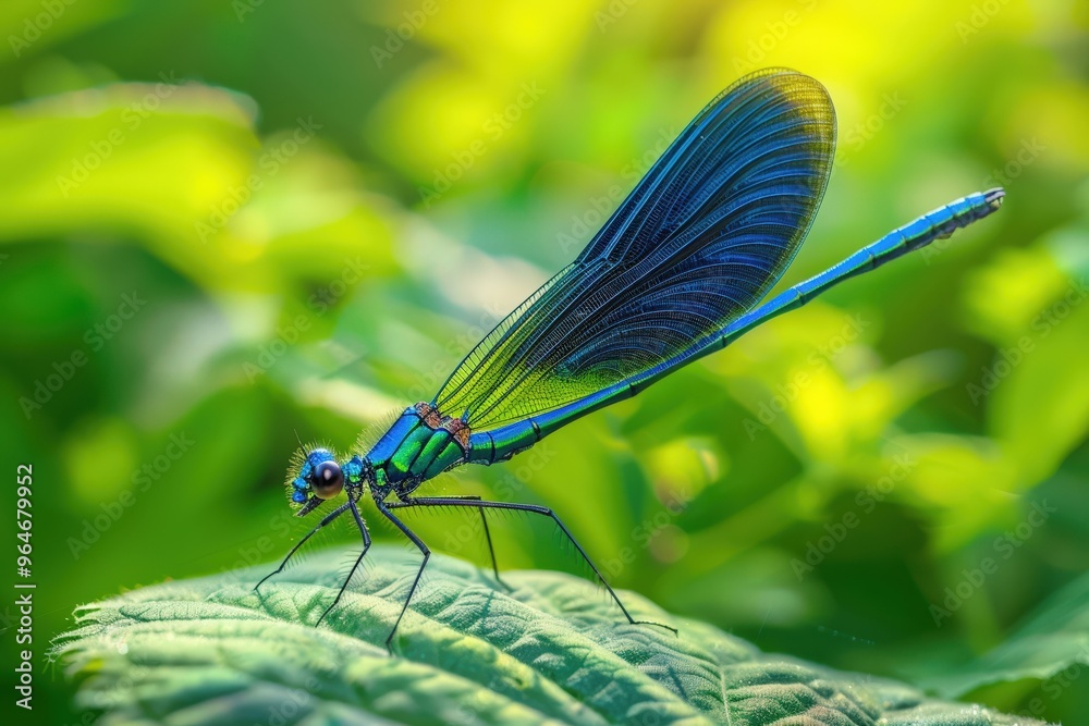 A close-up of a bug on the ground with lights emanating from its back legs and wings. Beautiful simple AI generated image A close-up of a bug on the ground with lights emanating from its back legs and wings. Beautiful simple AI generated image
