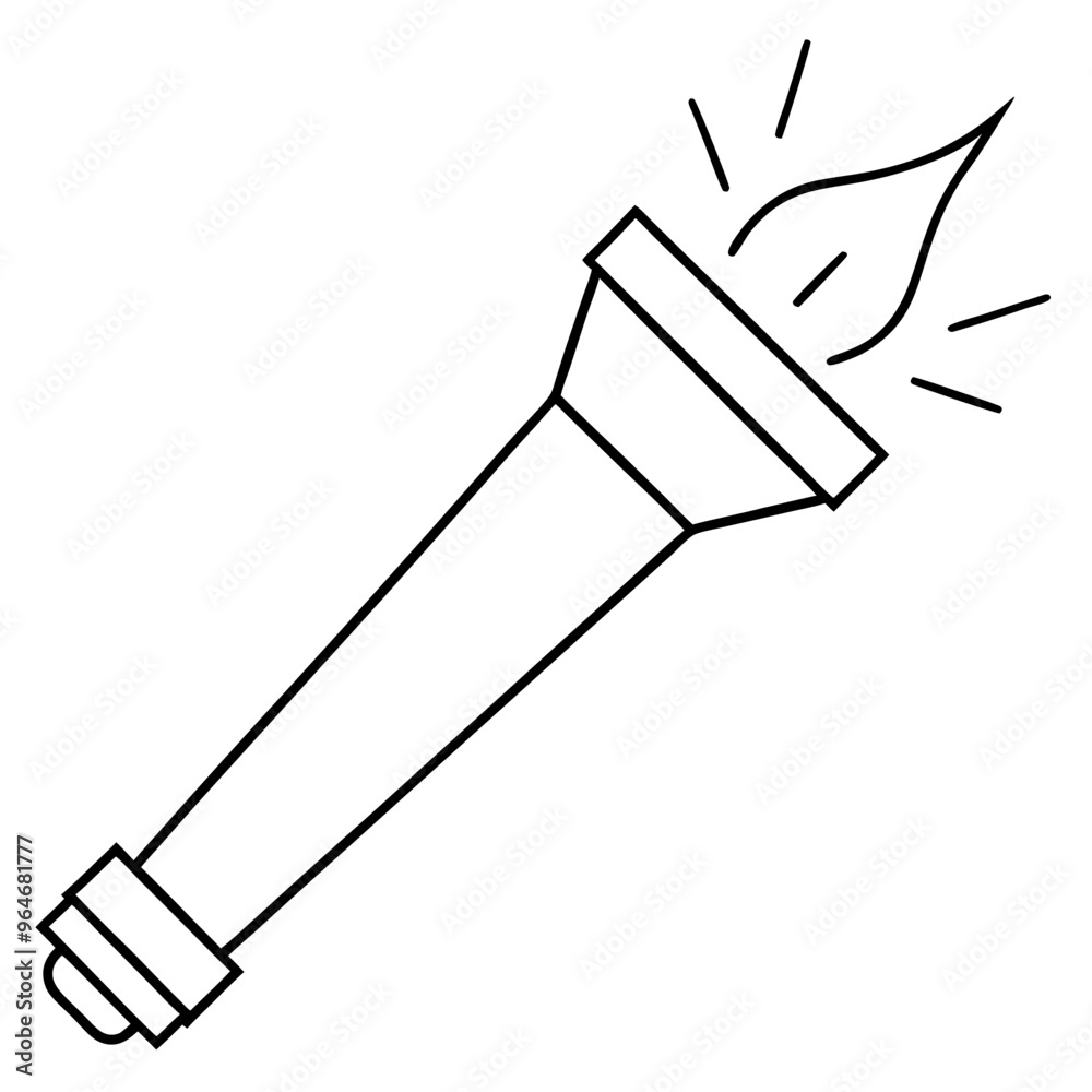 Torch Light Vector Art Torch Light Vector Art