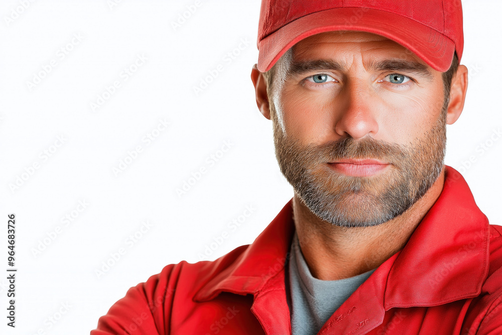 Auto Mechanic On A White Background Auto Mechanic On A White Background