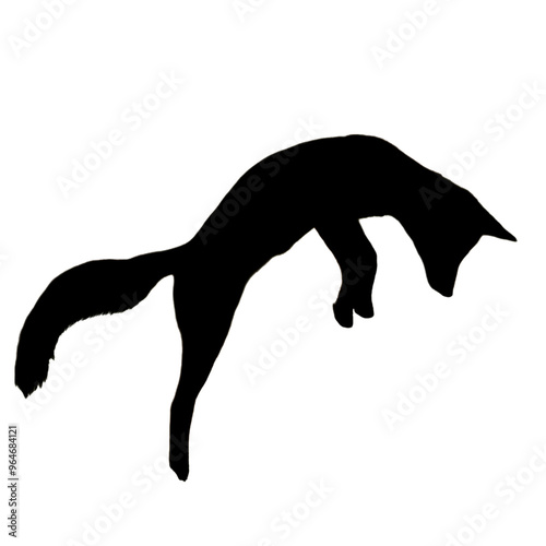 Fox Drawing | Fox Silhouette | Fox Illustration