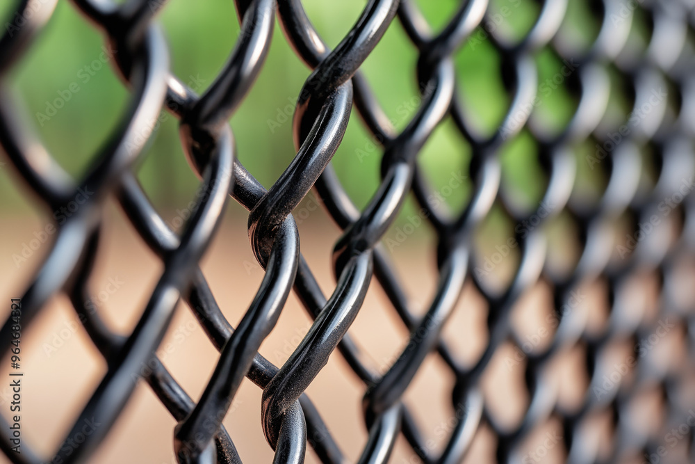 Fototapeta premium Chain Fence Background