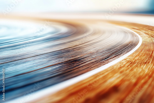 Curved Road On White Backgr...