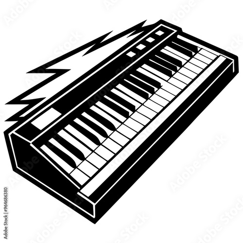 Vector Art Keyboard Instruments