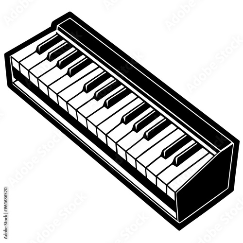 Vector Art Keyboard Instruments