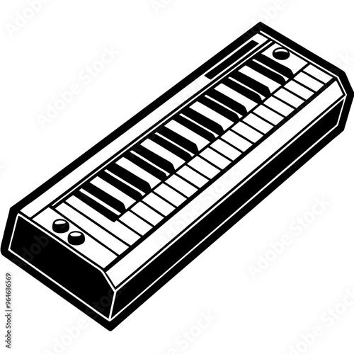 Vector Art Keyboard Instruments