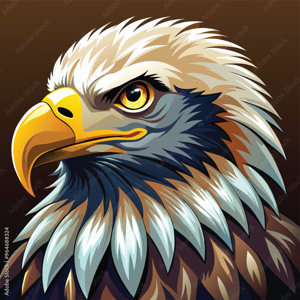 Fototapeta premium Eagle Vector Art Illustration