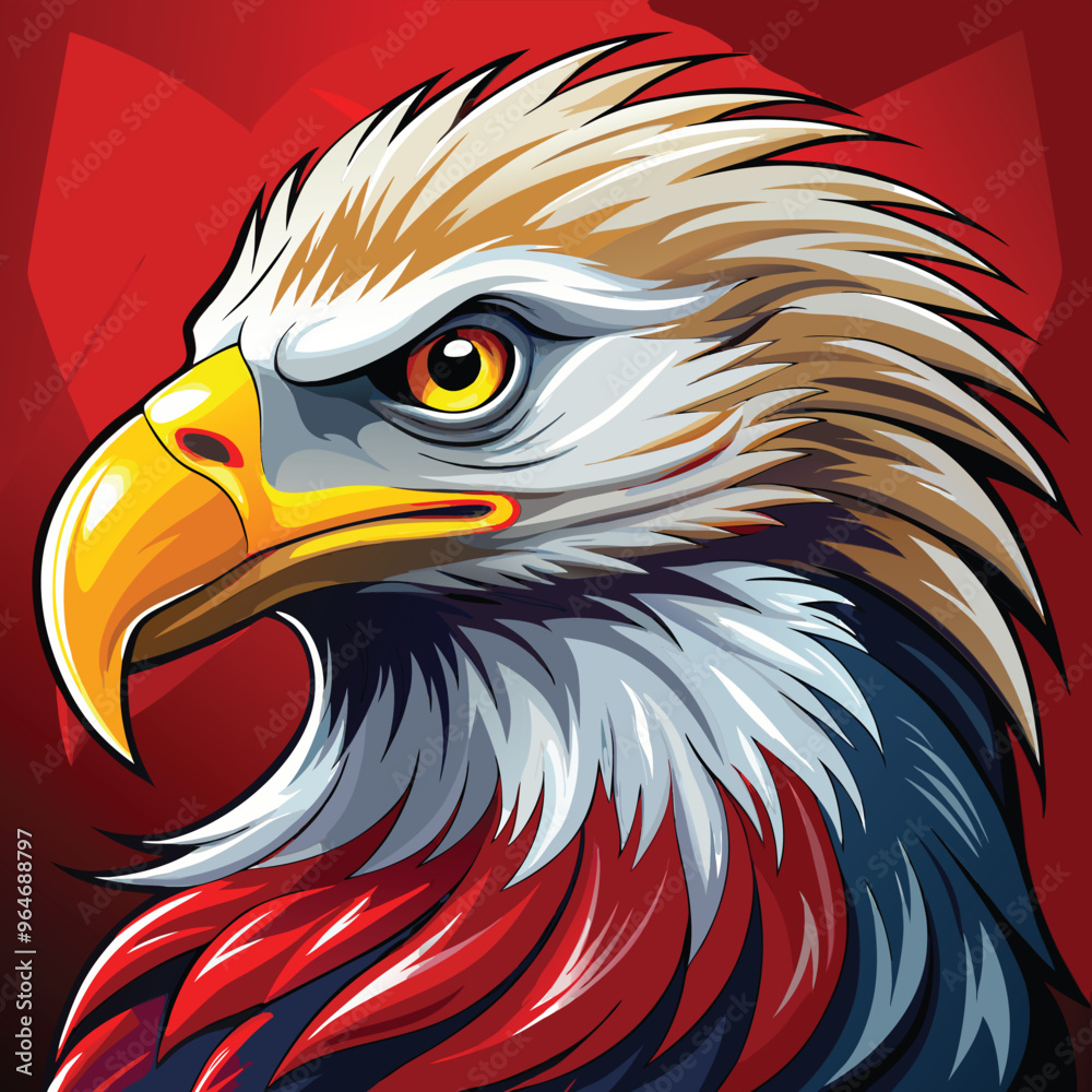 Obraz premium Eagle Vector Art Illustration
