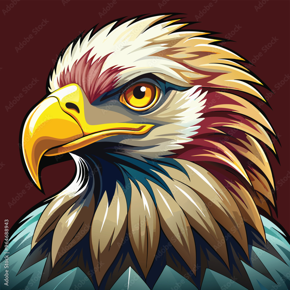 Fototapeta premium Eagle Vector Art Illustration