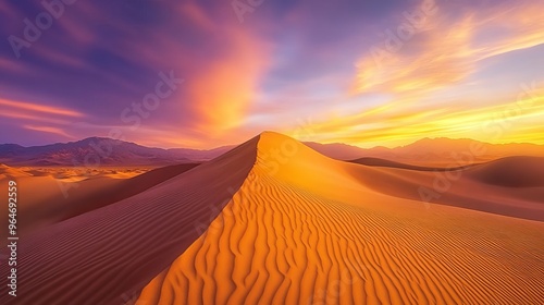 Desert Dunes at Sunrise 