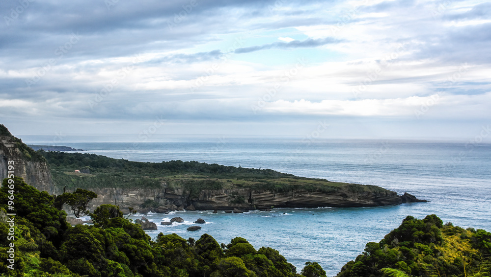 Irimahuwhero Lookout, Tasman Sea, South Island, New Zealand Irimahuwhero Lookout, Tasman Sea, South Island, New Zealand