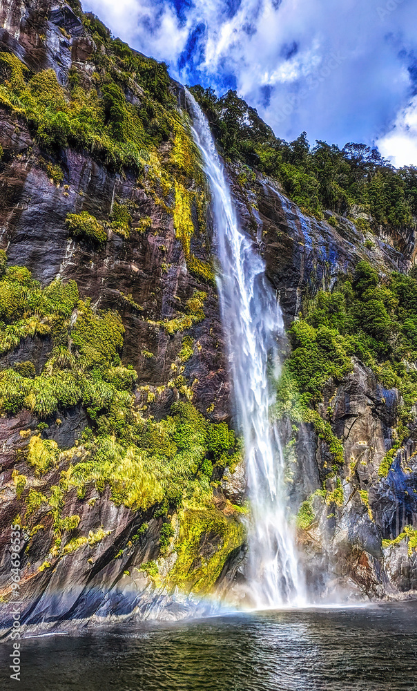Obraz premium Fairy falls Milford Sound New Zealand