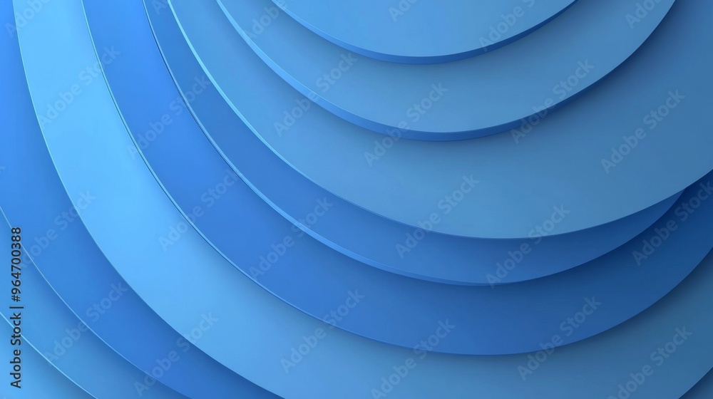 Fototapeta premium Smooth Blue Waves