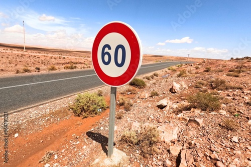 Speed Limit 60 Traffic Sign