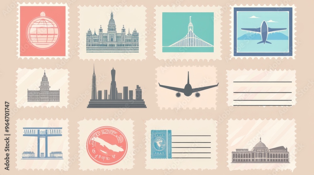 Travel Stamps Collection Travel Stamps Collection
