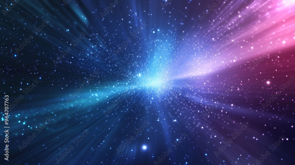 Fototapeta premium Cosmic Burst of Light