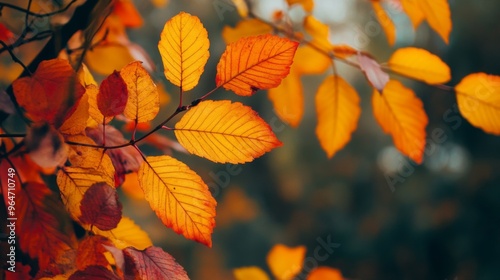 Autumn Leaves in Vibrant Colors