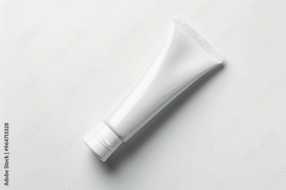 a tube of toothpaste on a white surface a tube of toothpaste on a white surface