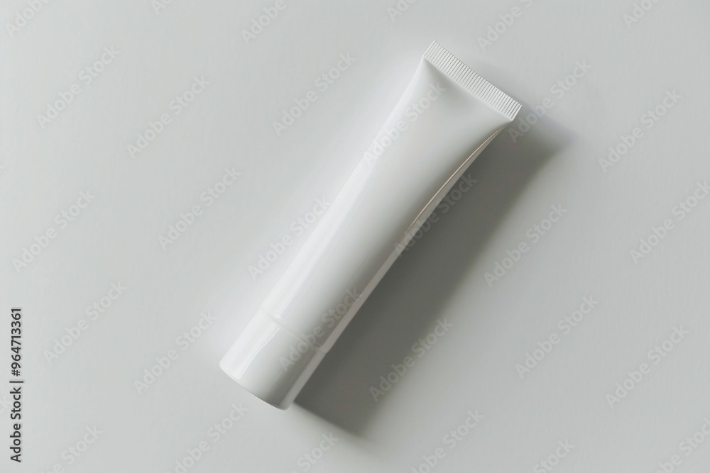 a tube of toothpaste on a white surface a tube of toothpaste on a white surface