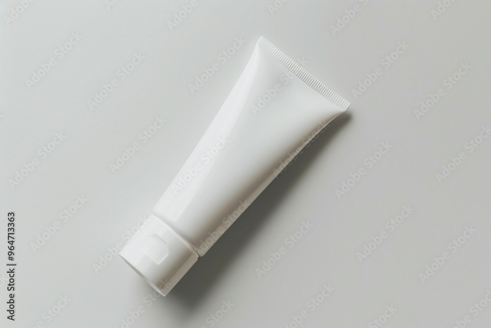 a tube of toothpaste on a white surface a tube of toothpaste on a white surface