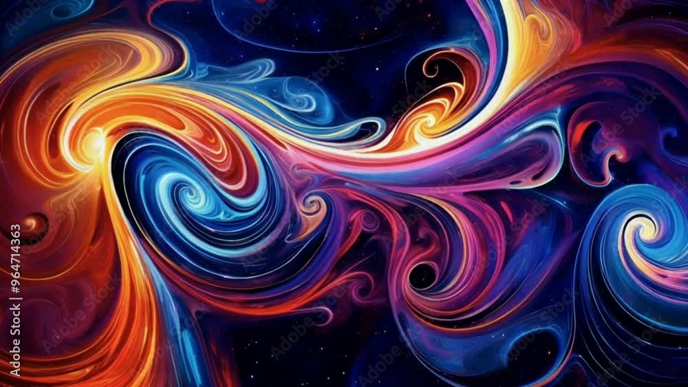 Abstract Swirling Colors in Space Abstract Swirling Colors in Space