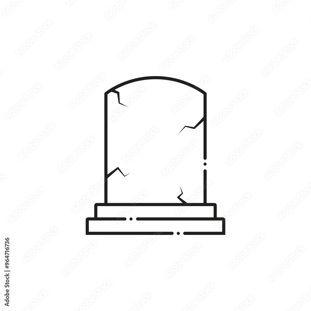 Minimalist rip gravestone icon depicting death Minimalist rip gravestone icon depicting death