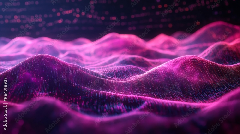 Abstract Pink Waves