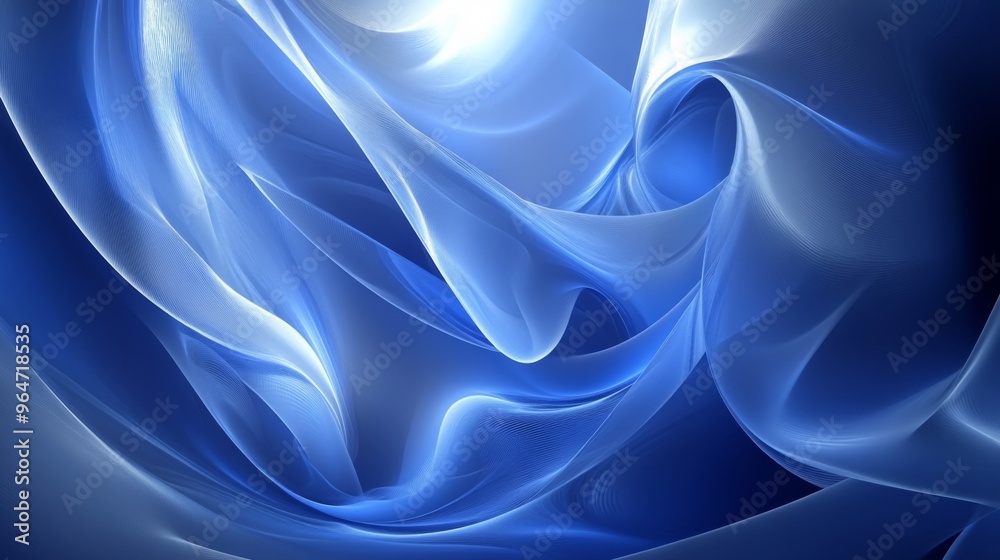 Obraz premium Blue Abstract Waves